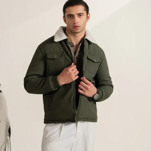 Olive Cloudline Quilted Jacket