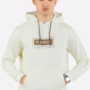 Off White Graphic Pullover Hoodie